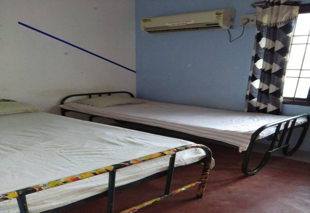 3 person sleeping ac room in first floor with ac