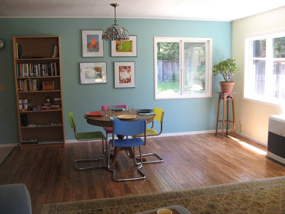 Dining room with view to back yard