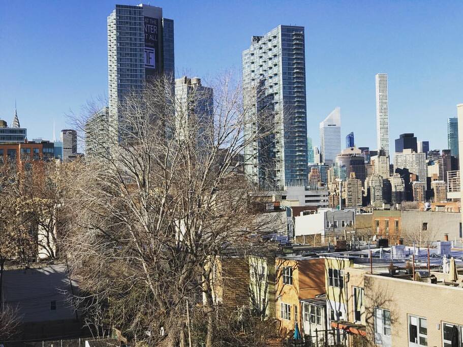 Epic city view from the balcony