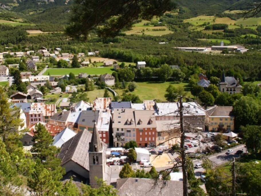 Vue du village prise d'en haut