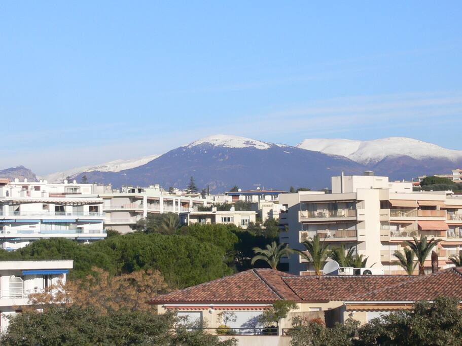 vue depuis la chambre en hiver