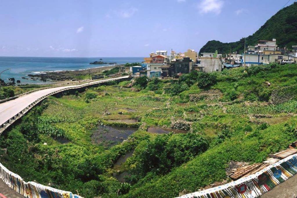 簡約雙人背包窗外風景