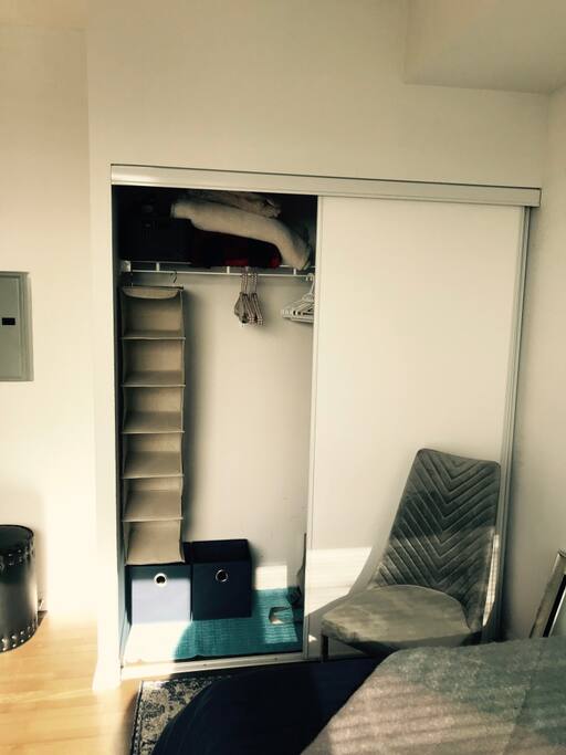Closet in Private Bedroom