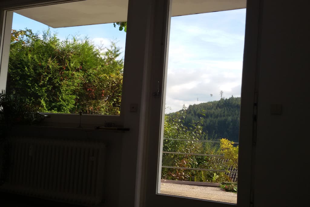 Aussicht vom Bett aus