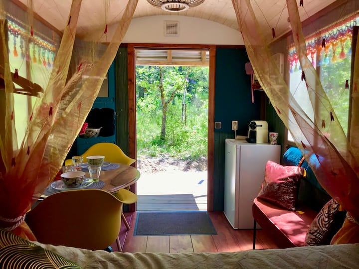 Roulotte " La Bohème" Met Privétuin - Montbrun-les-Bains