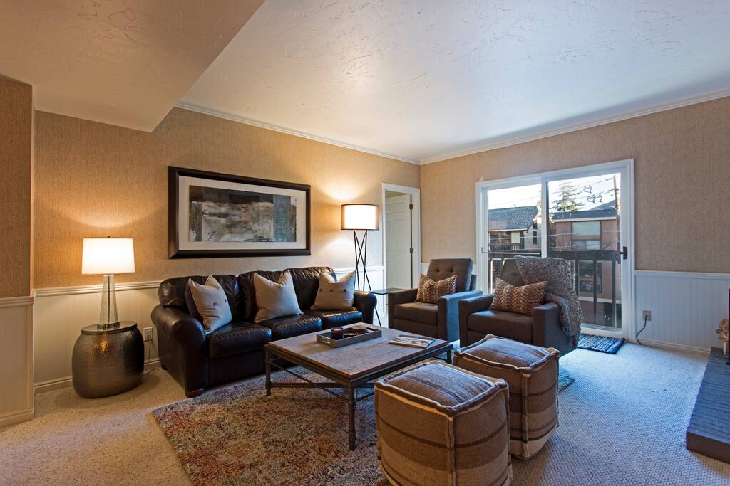 Living room with all new furnishings