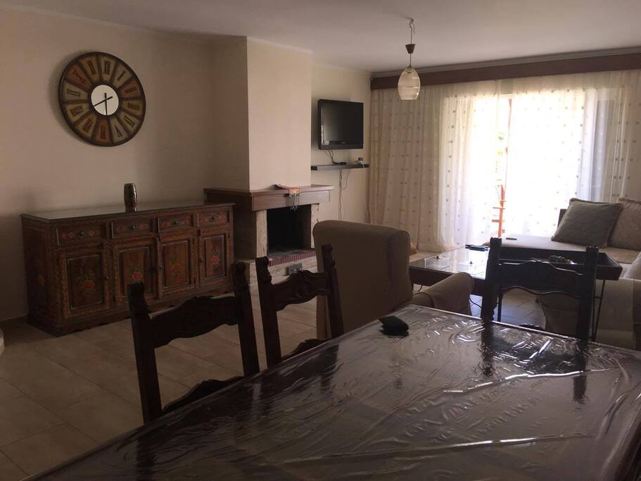 Living Room with dining table.