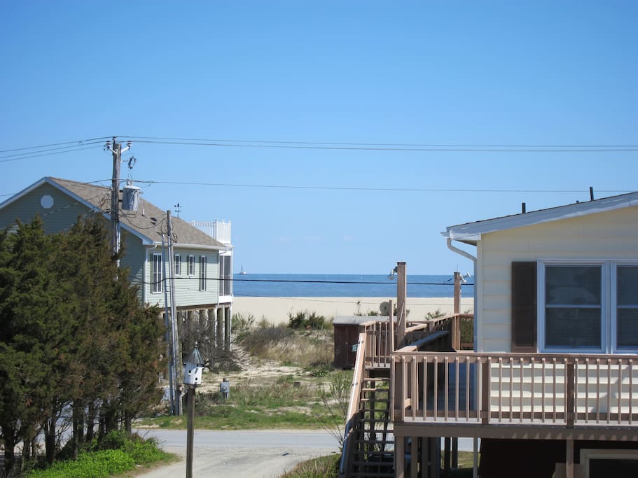Beach view from front porch