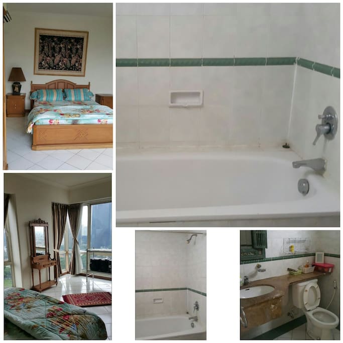 Bedroom, Bathtubh, mirror and view, and any field the in my apartment. (Rental)