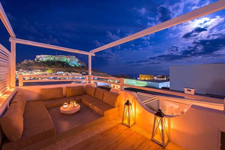 Lindos Allure Villa with Acropolis view & Jacuzzi