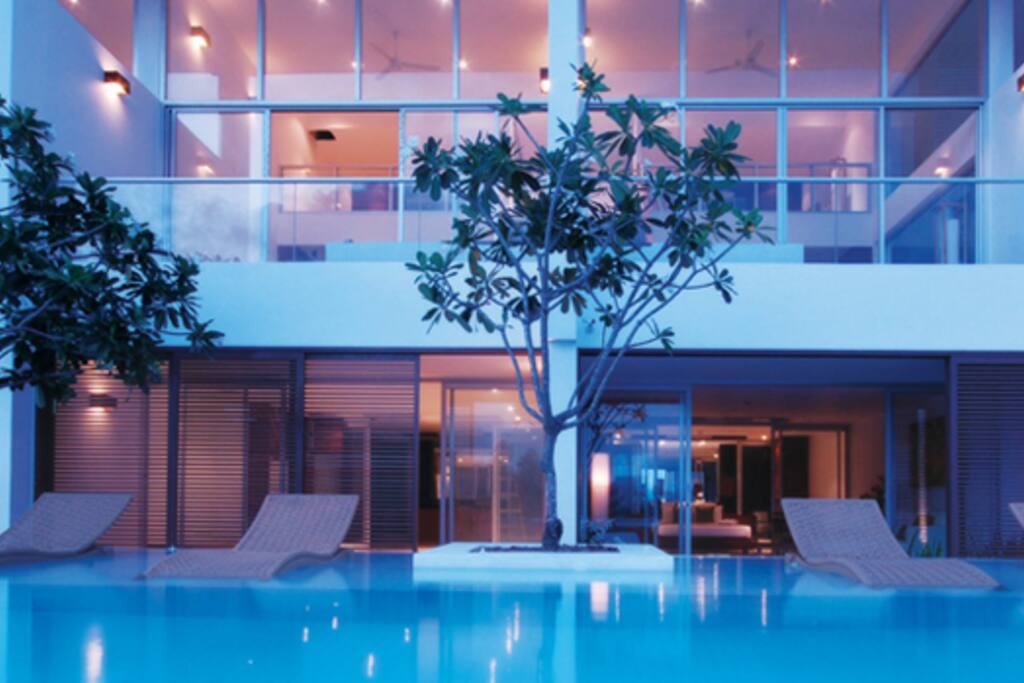 Duplex apartments feature big panoramic windows