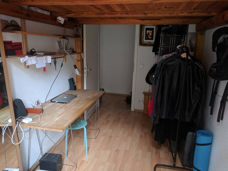 Space to hang your clothes and Shelves to put some others.