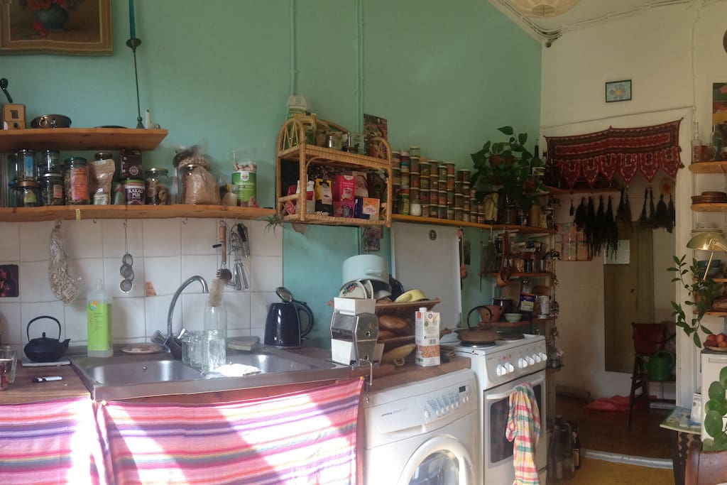 kitchen with table and all you need