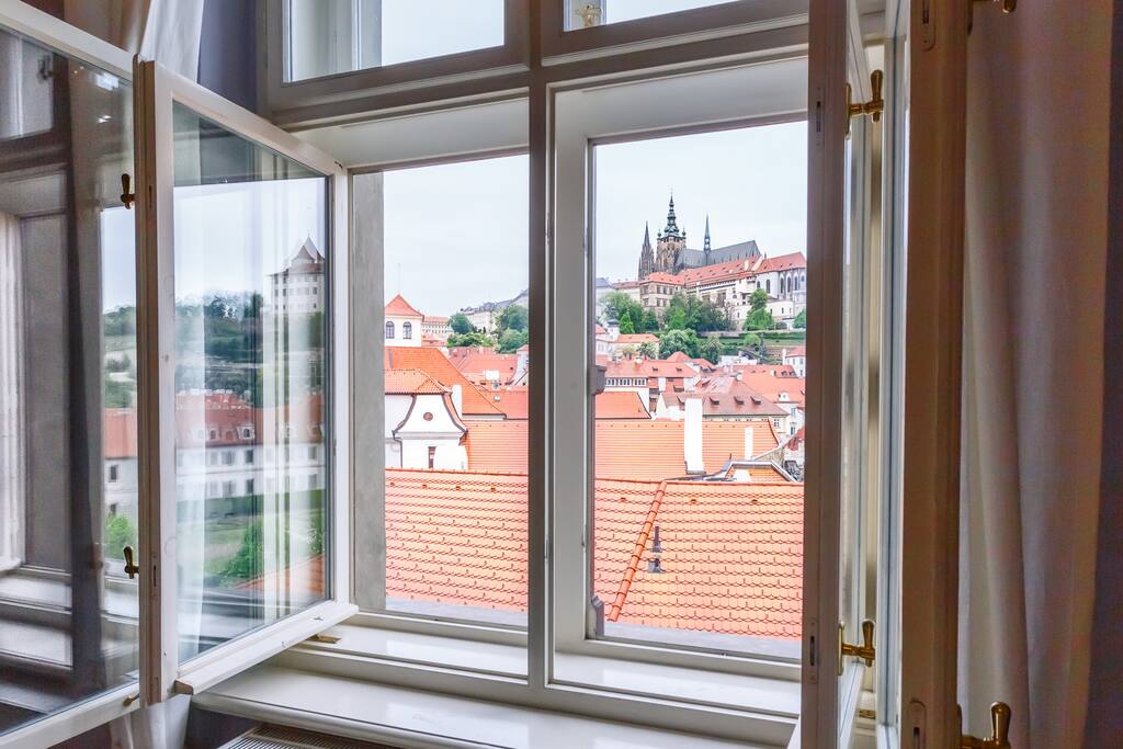 View from window on Prague castle