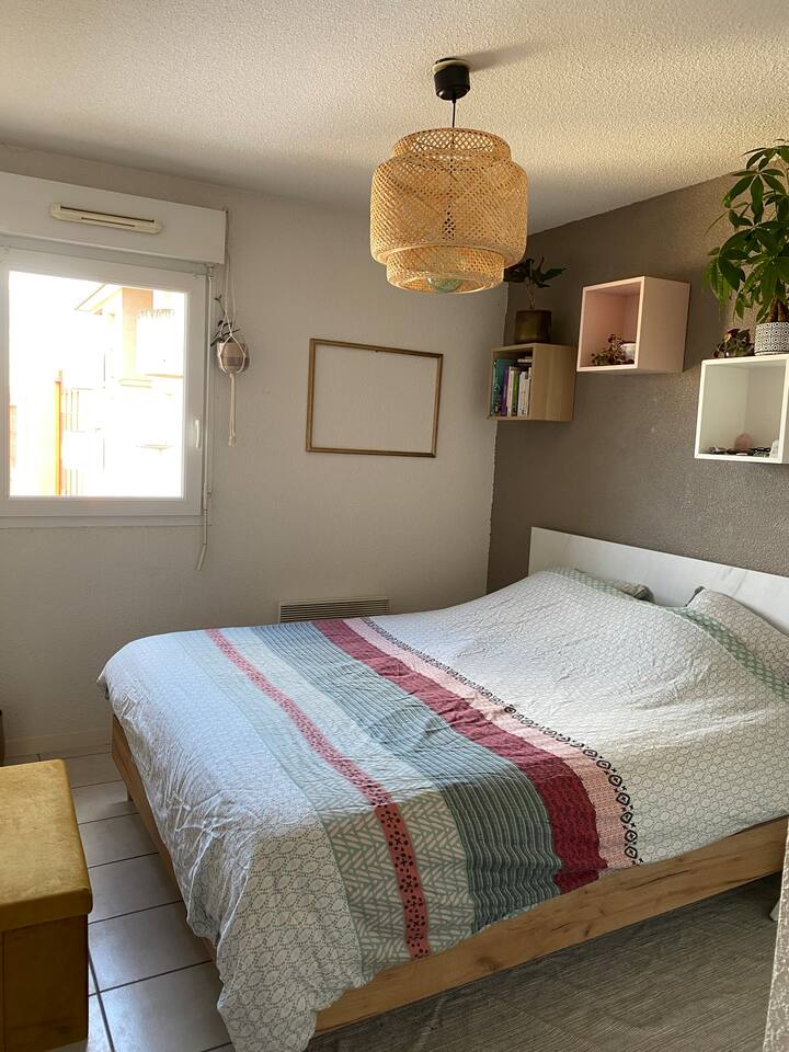 Chambre principale 
Lit 160