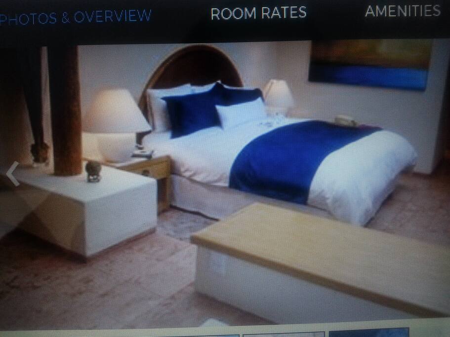Comfy beds and flat screen television with cable.