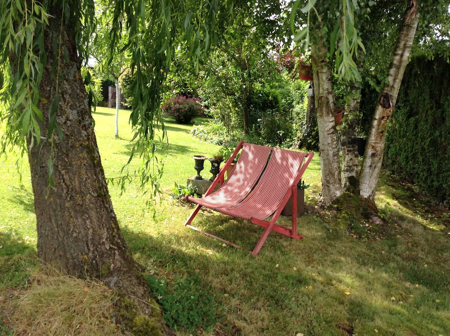 Espace de repos avec hamac