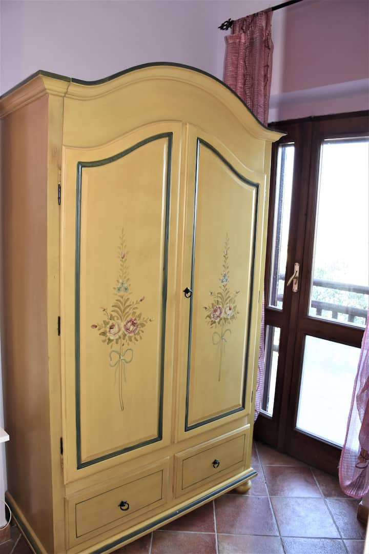 Hand made wardrobe in the bedroom