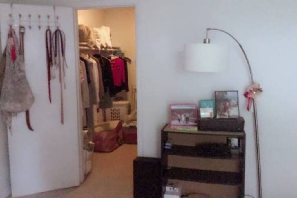 Very spacious walk-in closet
