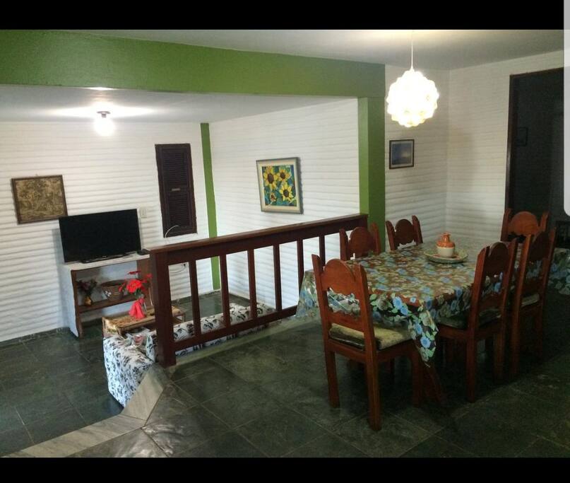 sala de jantar e de tv