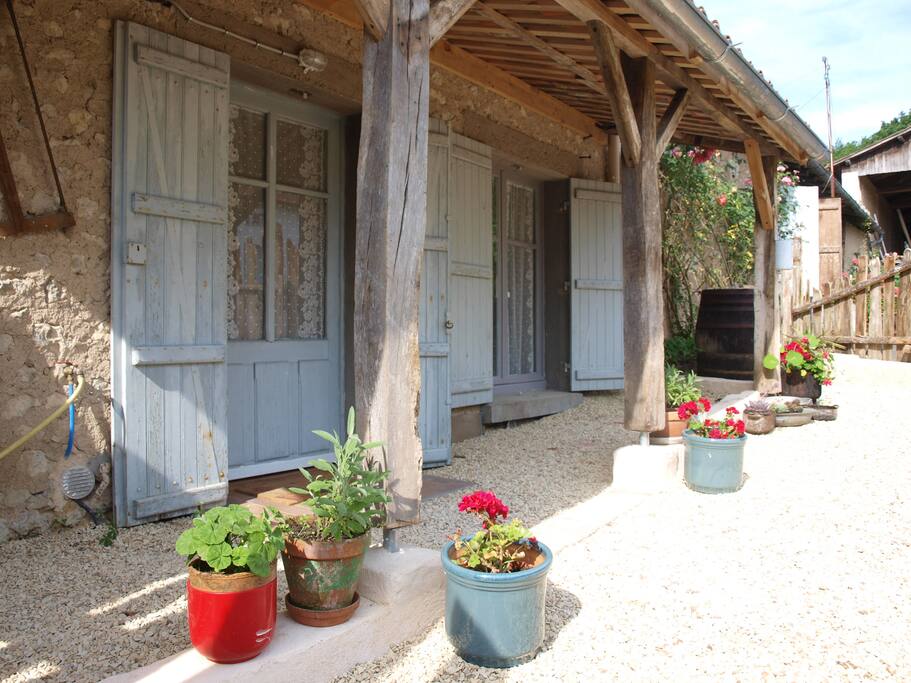 Entrance to the cottage