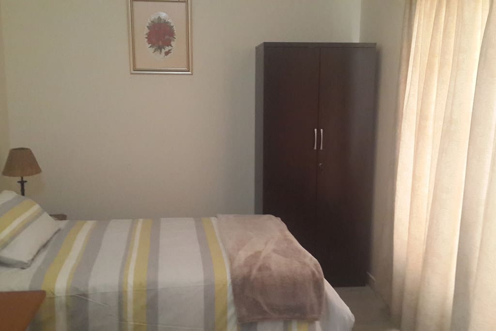 A spacious comfortable self catering optional room with bathroom and kitchenette fully equipped to suit a single professional