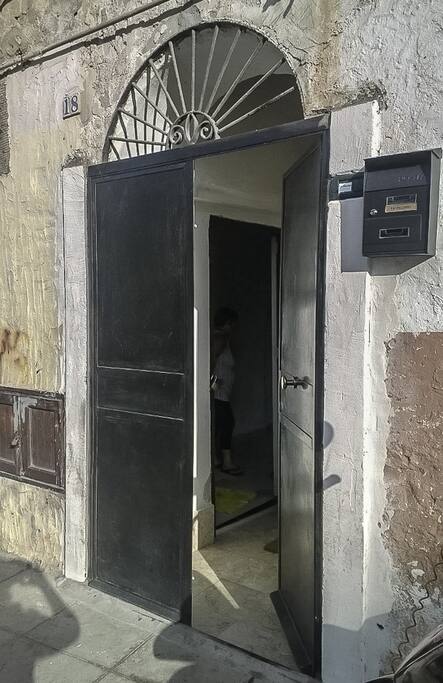 The old iron door