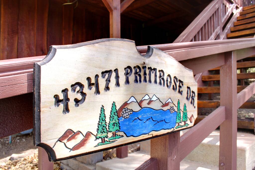 Cabin address in Big Bear