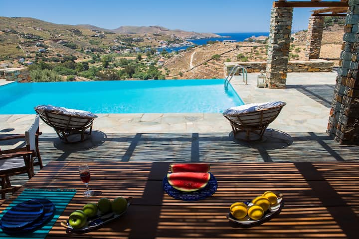 Kea Summer Villa, serene summer living in Kea/Tzia