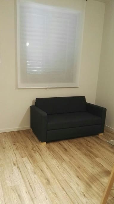 soggiorno con divano letto