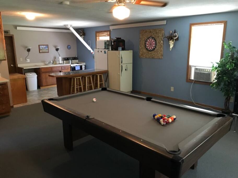Living Space with Billiards, Darts, Cable TV, Bar, etc.