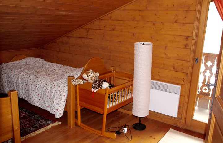 Dvojlôžková izba s výhľadom na balkón