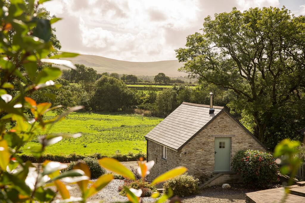 Y Storws - overlooking a beautiful meadow and the Preseli Hills.