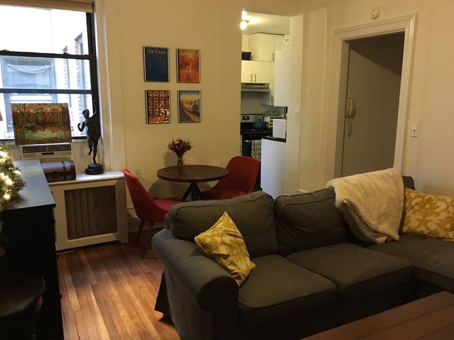 Another angle of the living room and dining table.