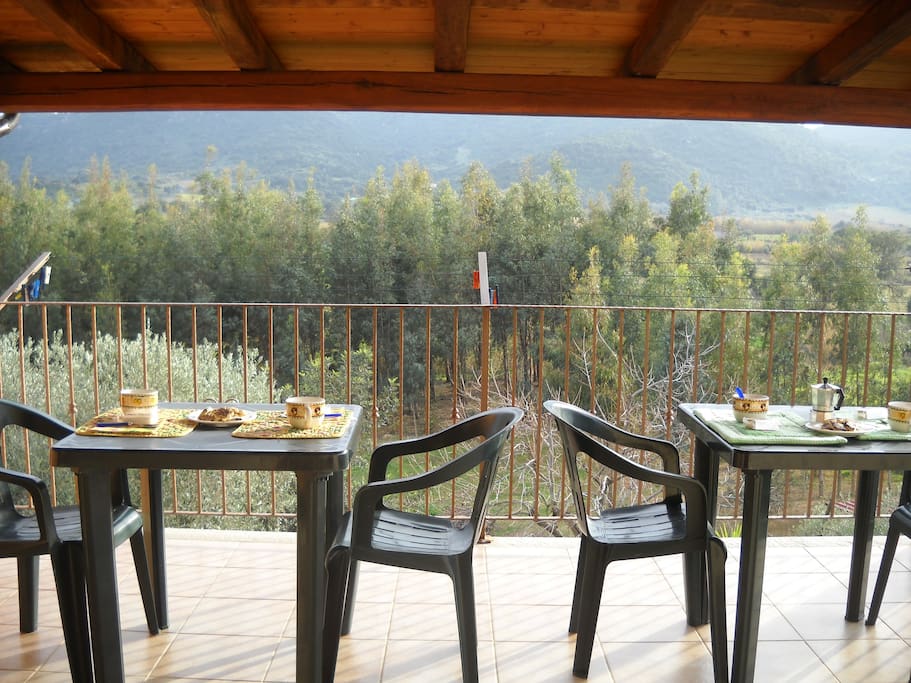 cucina con veranda