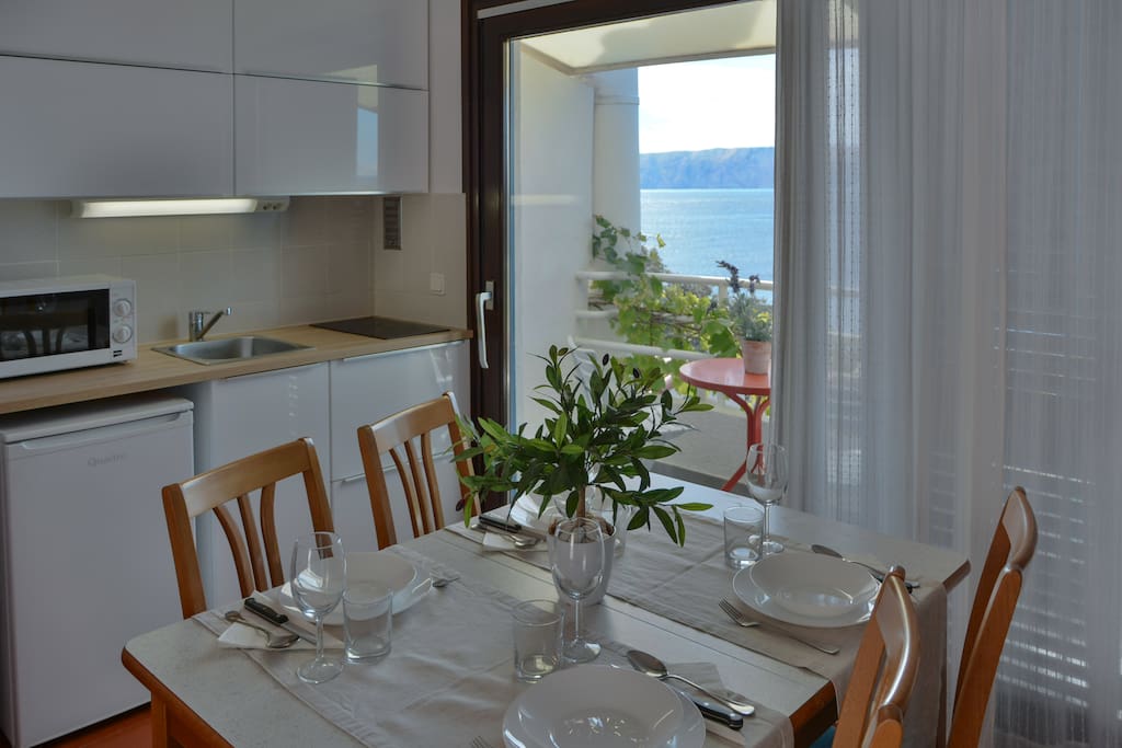 Kitchen and dining room