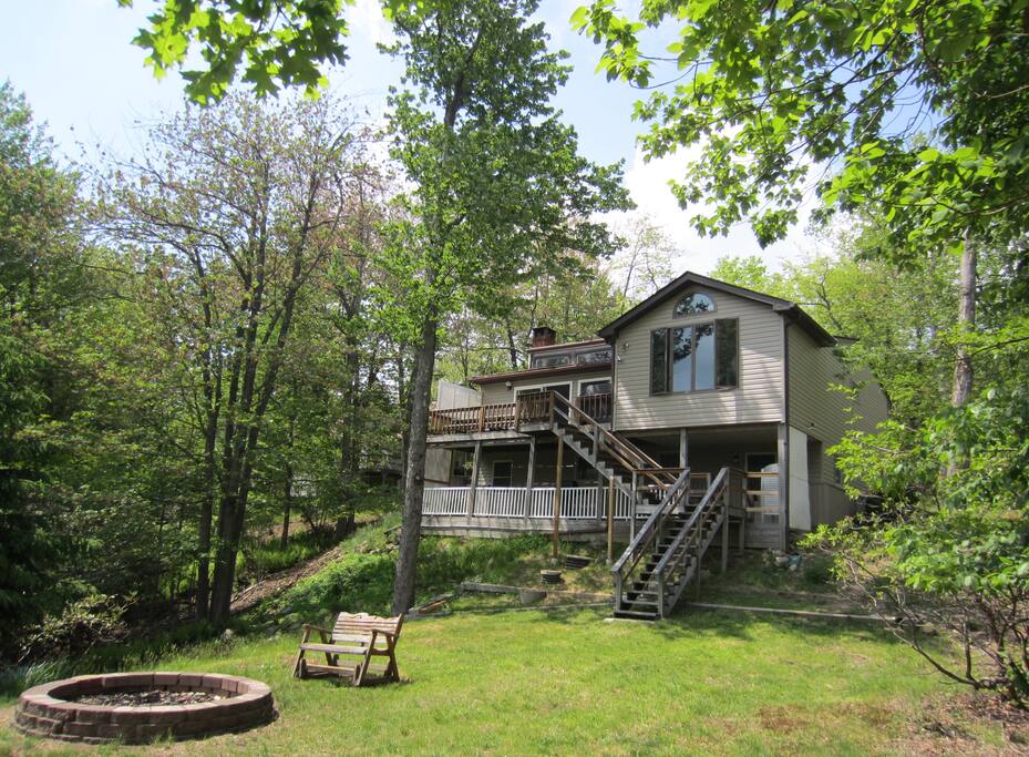 House view from the lake side