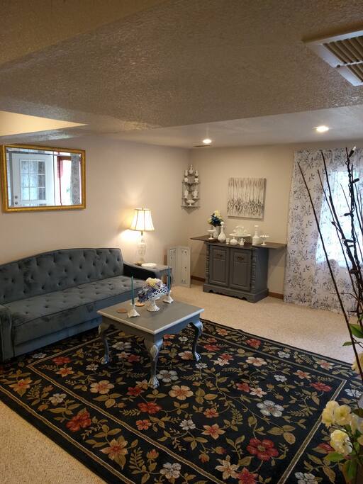 Living room with sofa bed