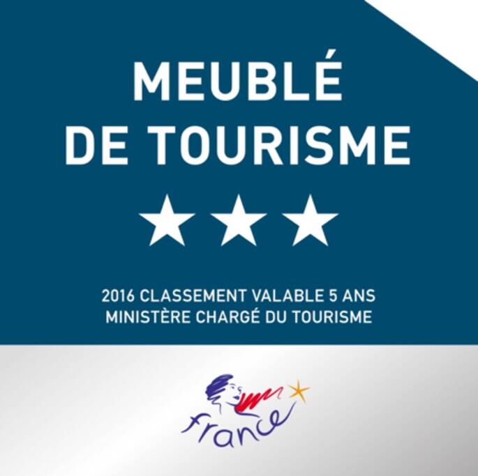 L'appartement a reçu la qualification "3 étoiles" en 2017