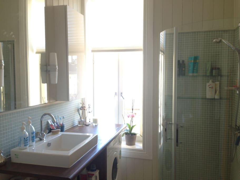 bathroom with heated tiles