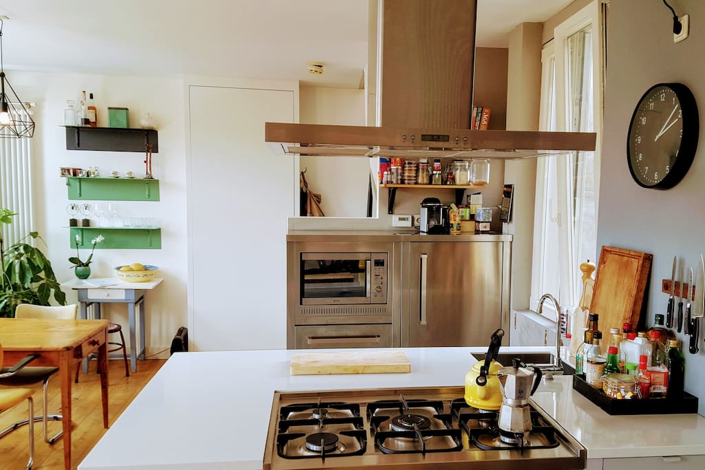 The kitchen is fully equipped
