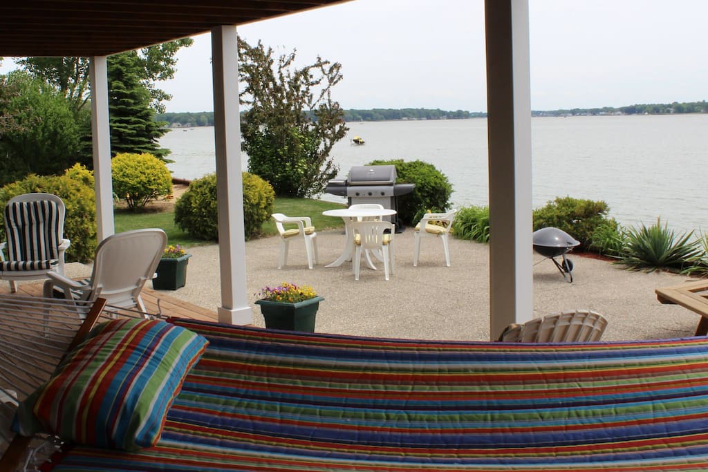 Covered porch and sitting area