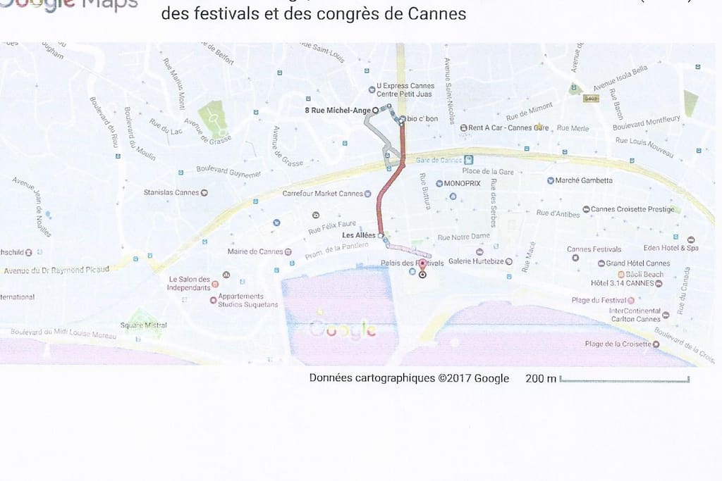 Access to Congress Palais MIPIM FILM FESTIVAL LIONS MIPCOM etc...