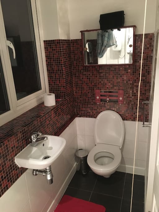 Main bedroom's ensuite toilet and sink