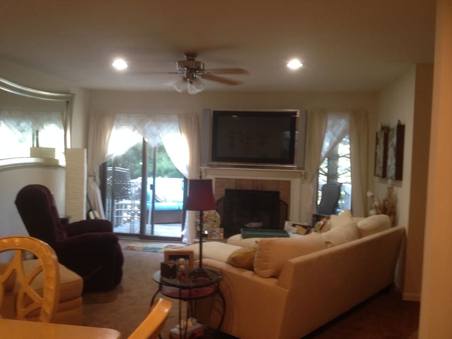 living room out to deck