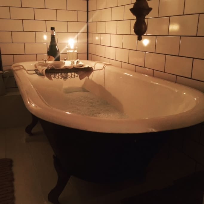 The roll top bath is the best with a glass of wine at night :-)