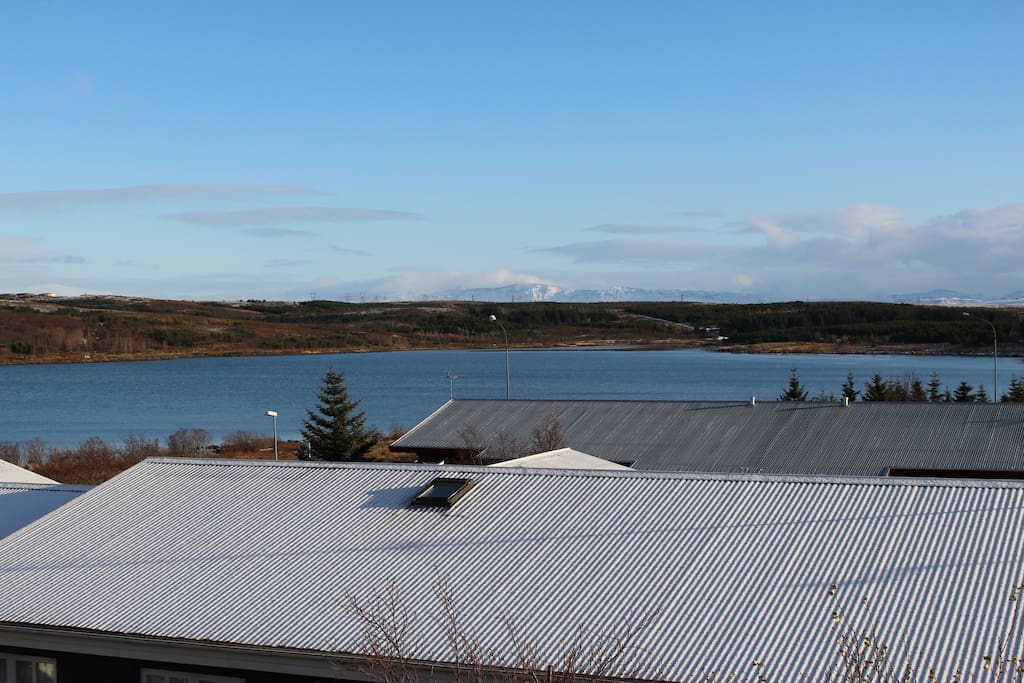 View from the house over Redlake (Rauðvatn)