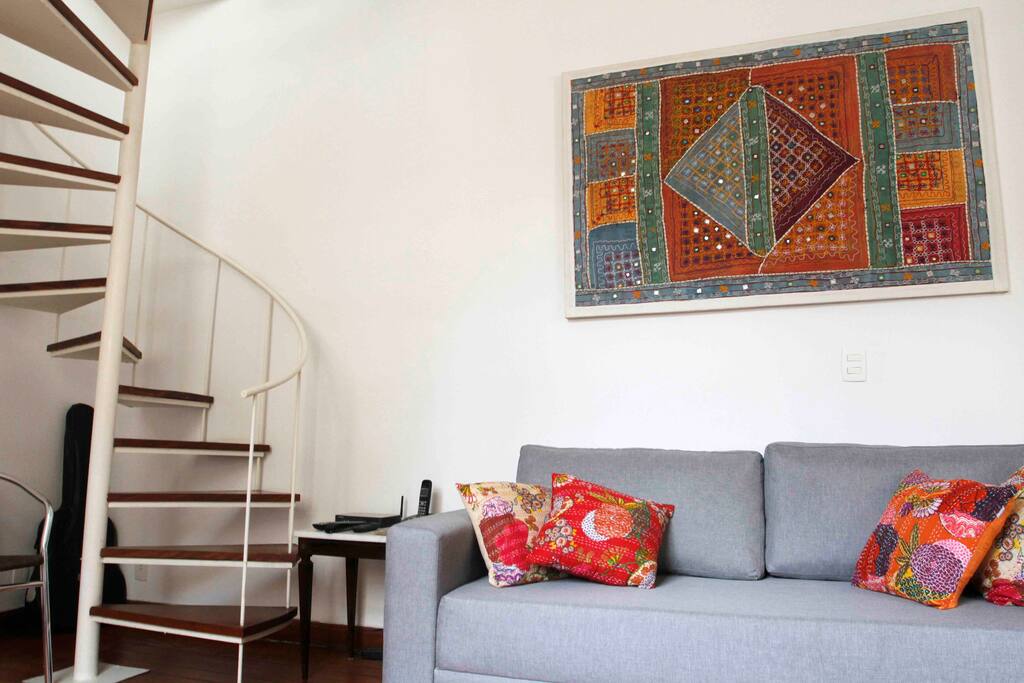 living room with charming decor!