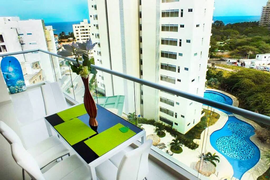 View from the living room/balcony