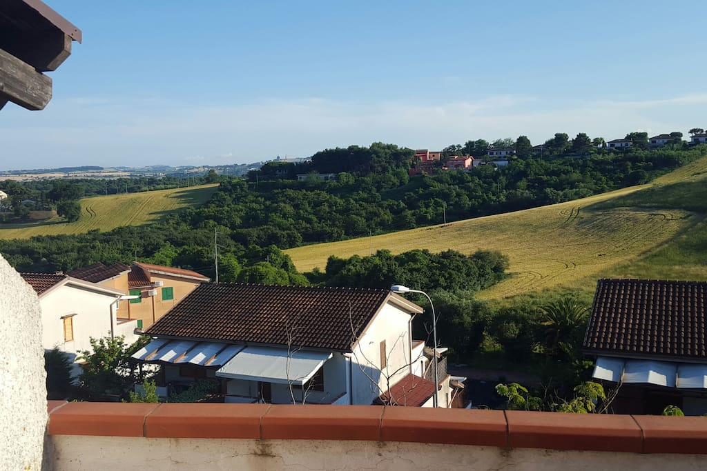 Veduta su Loreto dal balcone cameretta